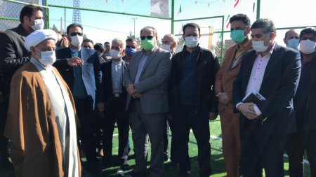افتتاح چند پروژه ورزشی در شهر جوشقان قالی از بخش قمصر کاشان