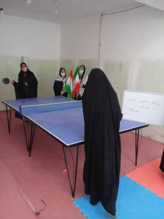 برگزاری مسابقات تنیس روی میز ویژه‌ی بانوان و دختران در روستای خونداب شهرستان نجف‌آباد