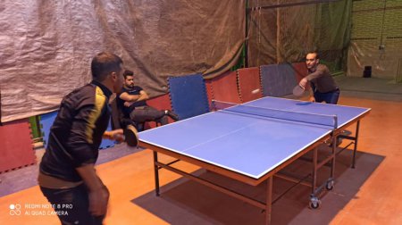 اولین دوره مسابقات تنیس روی میز ویژه آقایان در روستای ورپشت شهرستان تیران و کرون برگزار شد