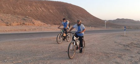 رکاب‌زنی کاروان دوچرخه‌سواری شهرستان خور و بیابانک به مناسبت روز بزرگداشت امامزادگان و بقاع متبرکه