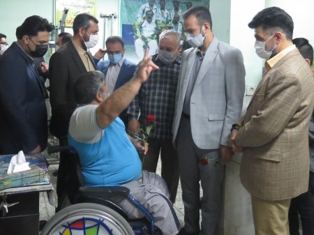 دیدار مسئولین ورزش با جانبازان مرکز فرهنگی توانبخشی شهید مطهری