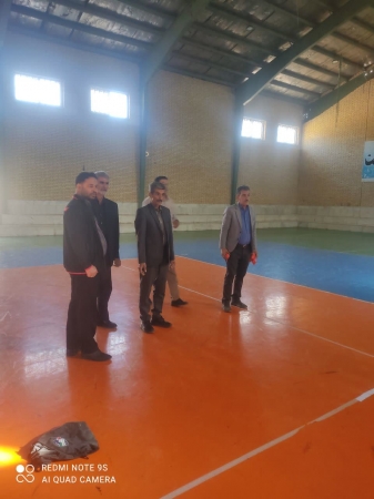 مسابقات کورن هول در خانه ورزش روستای خویگان سفلی، شهرستان فریدن