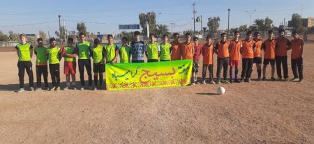 برگزاری مسابقه فوتبال زمین خاکی در شهرستان خور و بیابانک