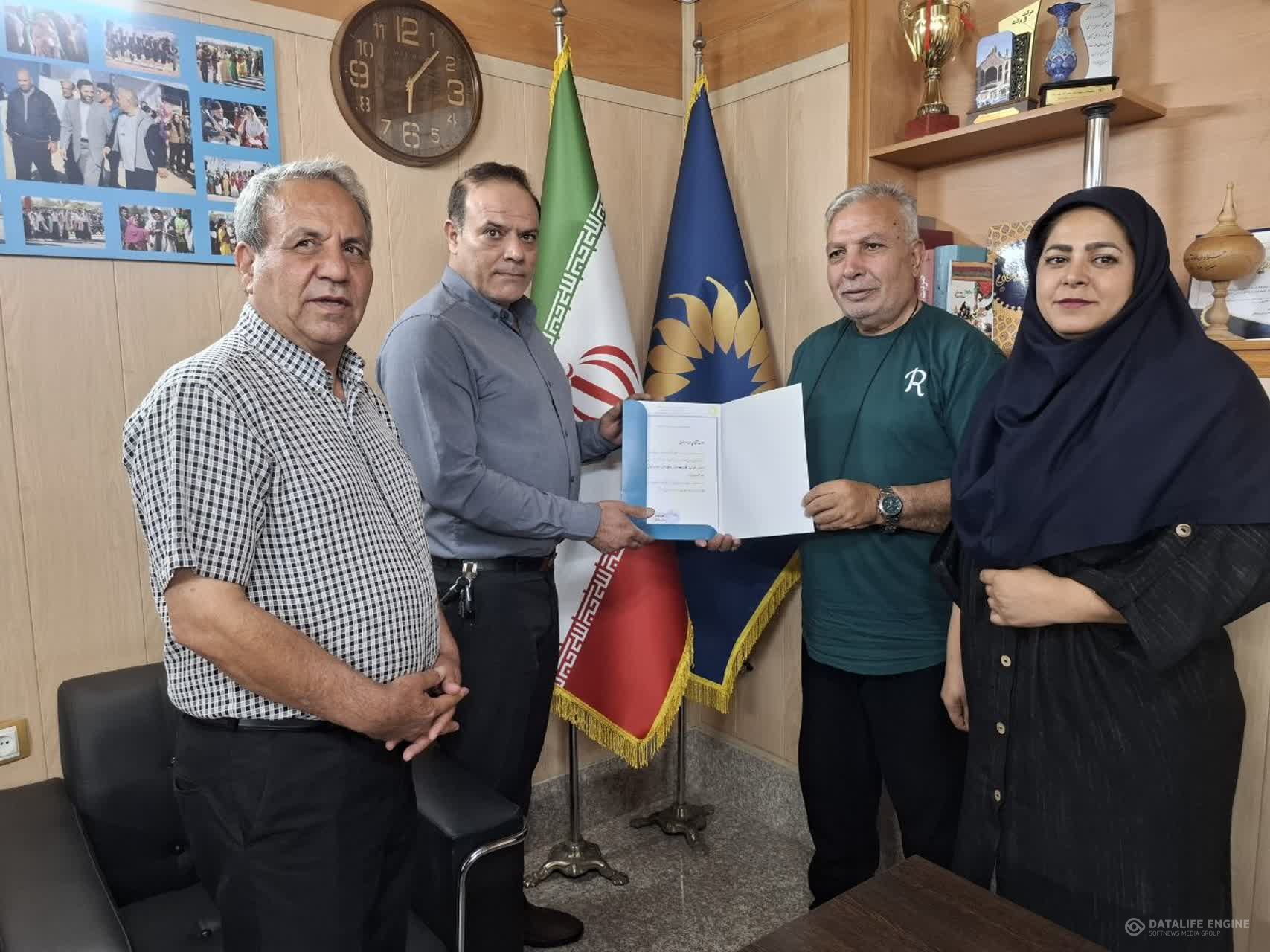 انتصاب آقای مهردادطغیانی به عنوان رئیس افتخاری هیئت روستایی و بومی محلی شهرستان برخوار